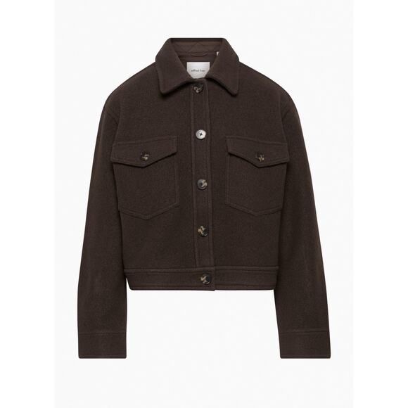 Aritzia Wilfred Free Autumn Shirt Jacket Brown Shacket - Picture 1 of 11